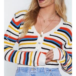 Striped Cropped Sweater